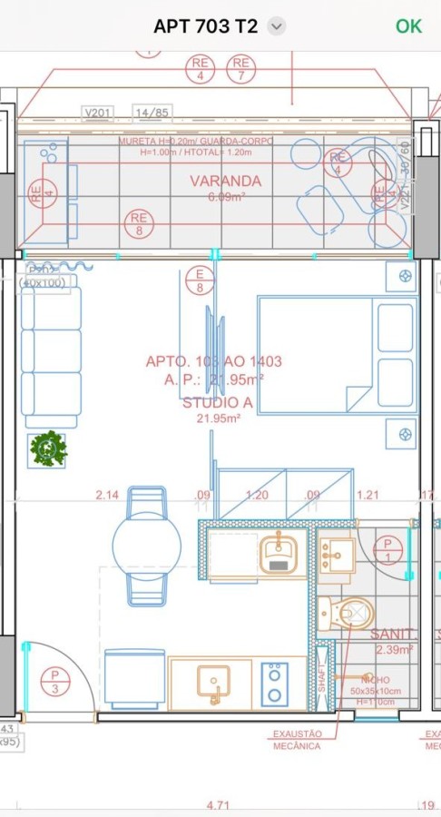 Apartamento, 1 quarto, 35 m² - Foto 20